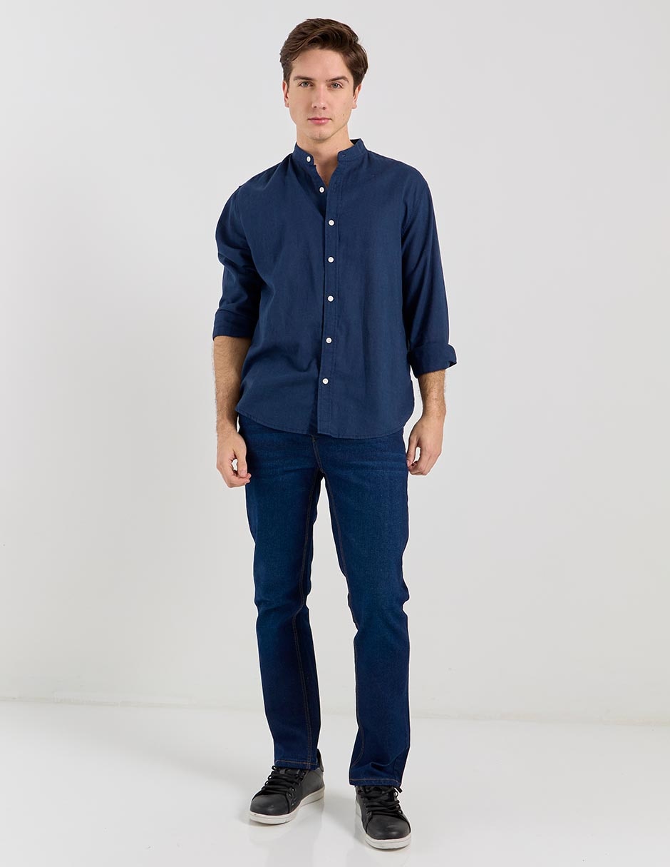 Jeans slim Aéropostale lavado obscuro para hombre