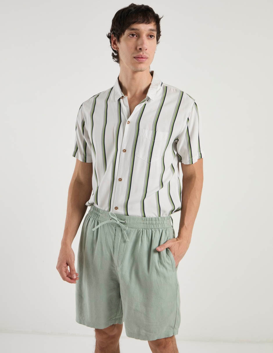 Bermuda de algodón para hombre