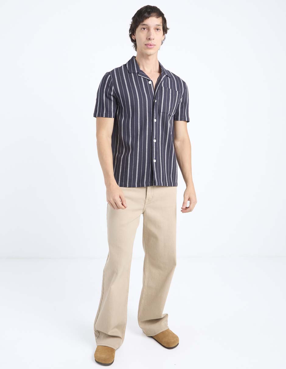 Camisa casual manga corta para hombre 3