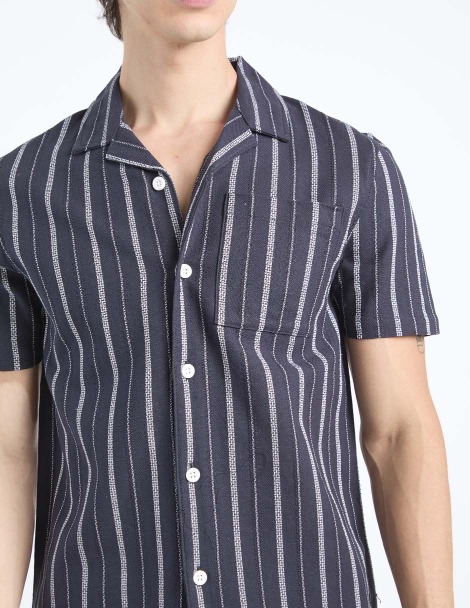 Camisa casual manga corta para hombre 5