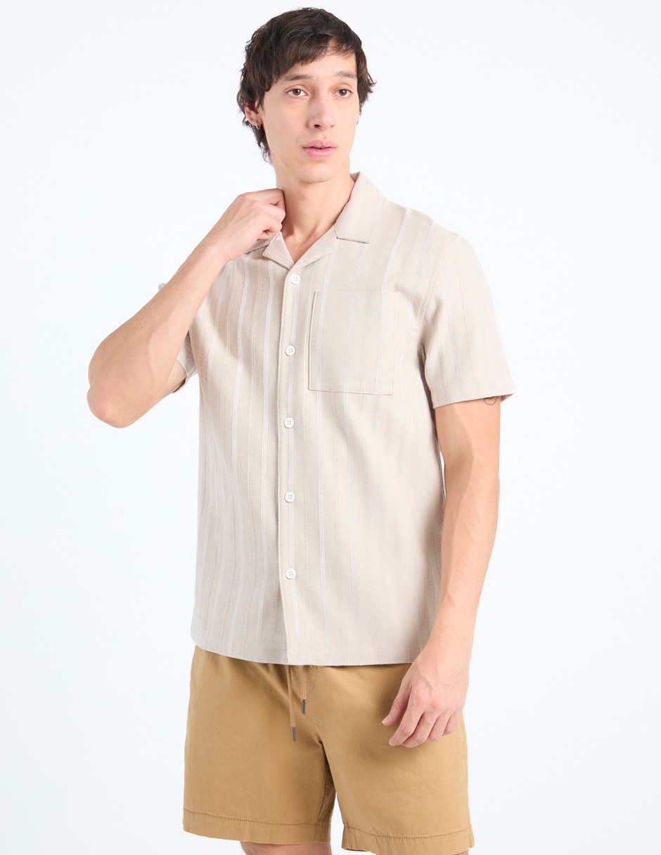Camisa casual manga corta para hombre 2