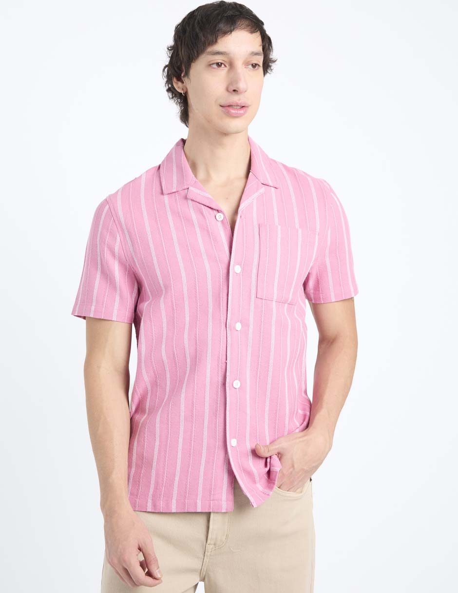 Camisa casual manga corta para hombre 2