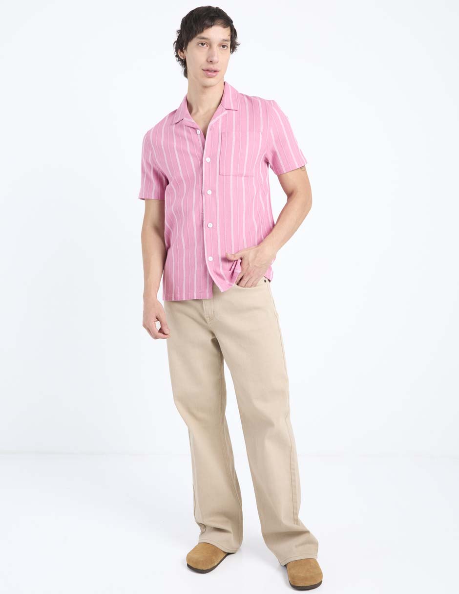 Camisa casual manga corta para hombre 3
