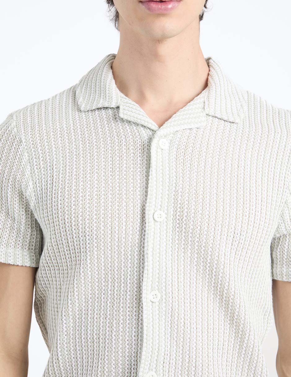 Camisa casual manga corta para hombre 2