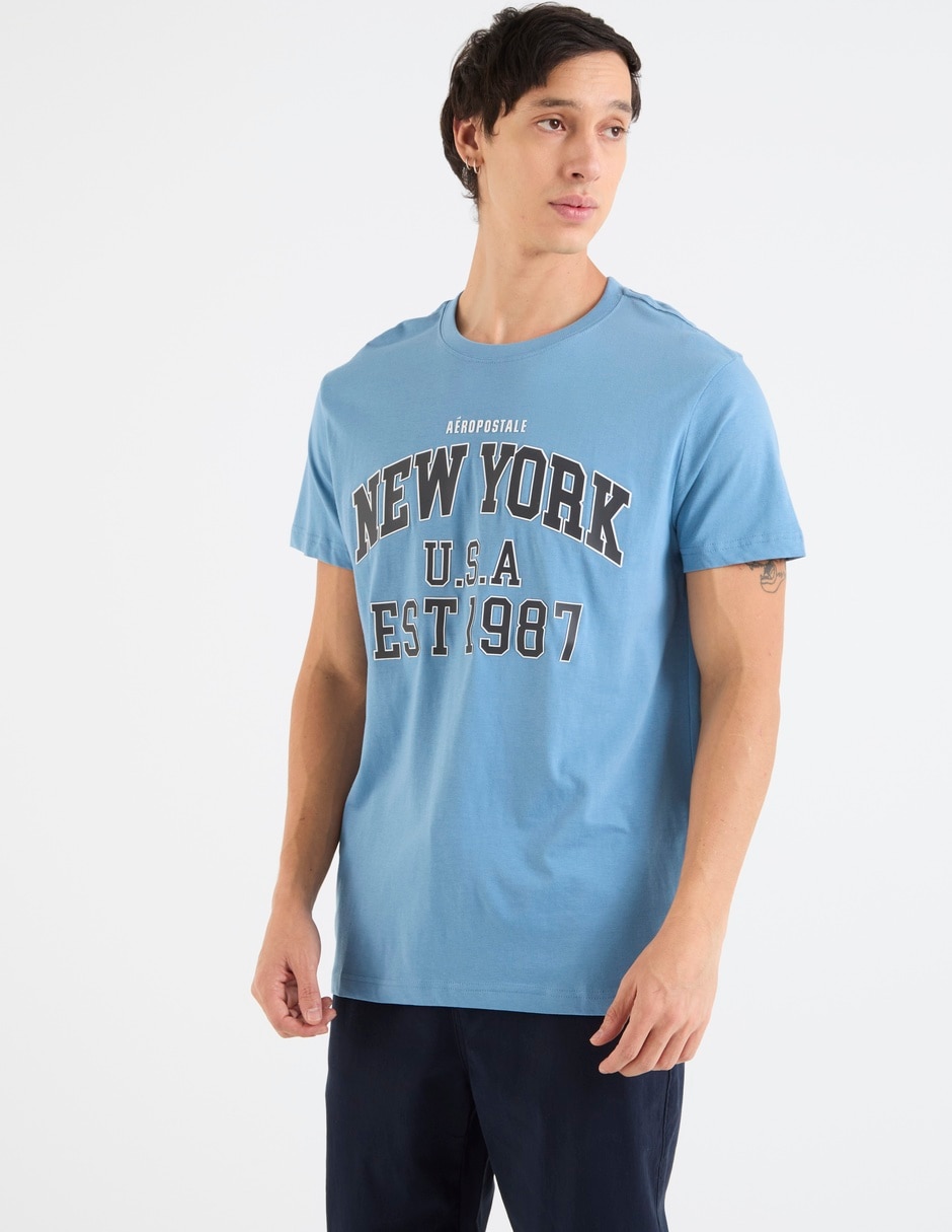Playera cuello redondo para hombre