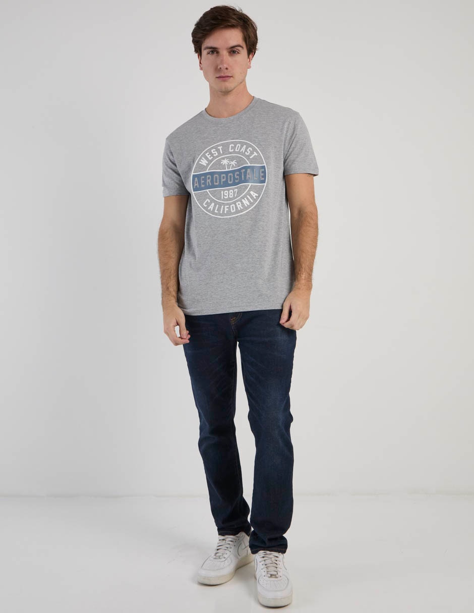 Playera aéropostale cuello redondo para hombre