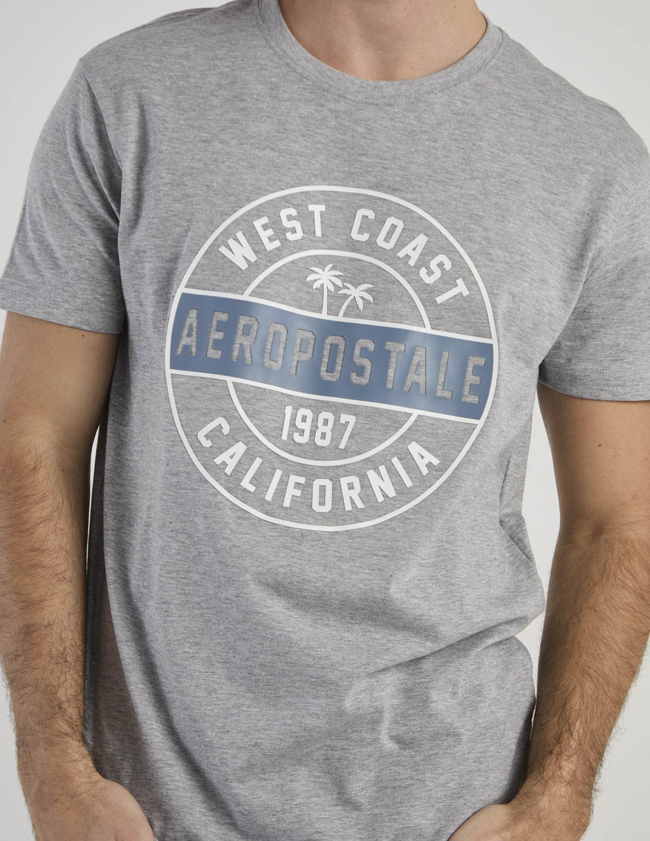 Playera aéropostale cuello redondo para hombre