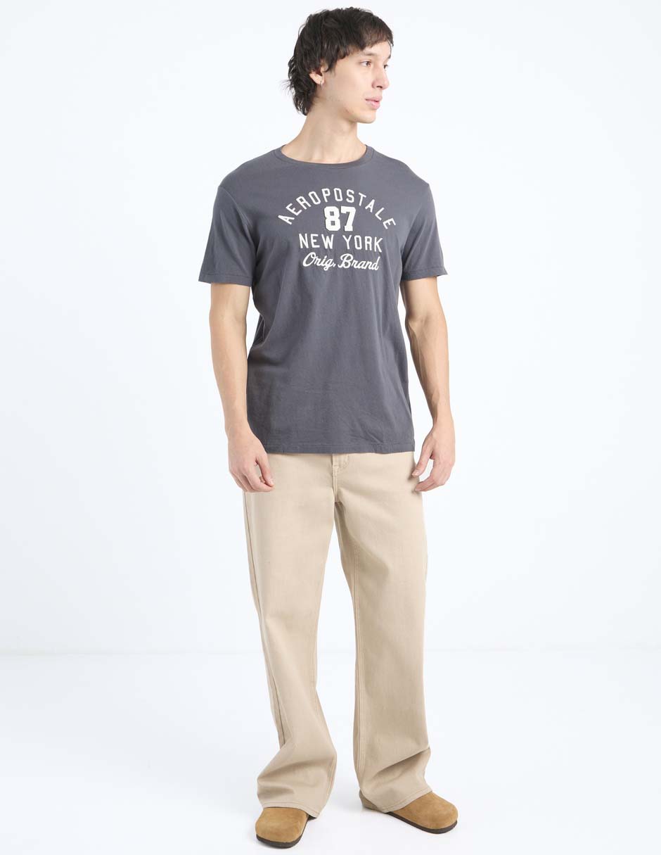 Playera aéropostale cuello redondo para hombre