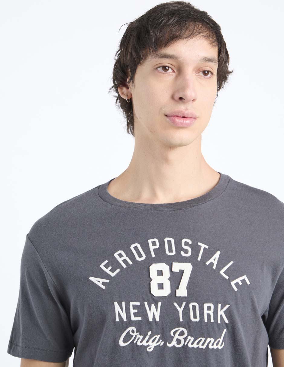Playera aéropostale cuello redondo para hombre