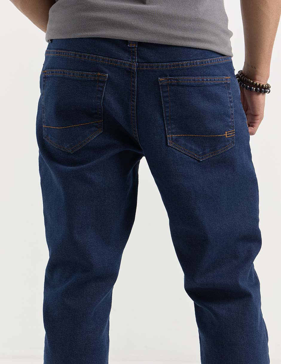 Jeans straight Aéropostale lavado obscuro para hombre