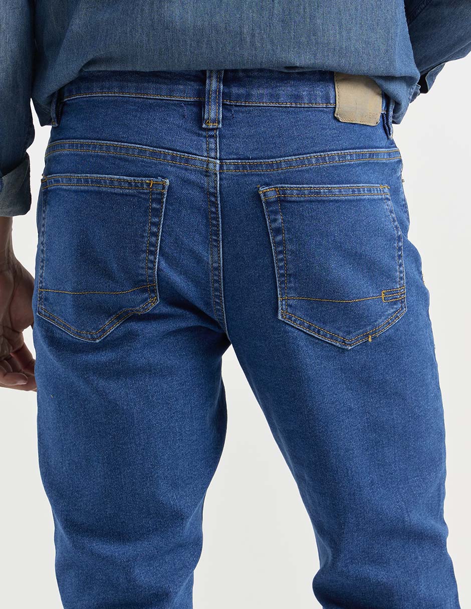 Jeans straight Aéropostale lavado medio para hombre