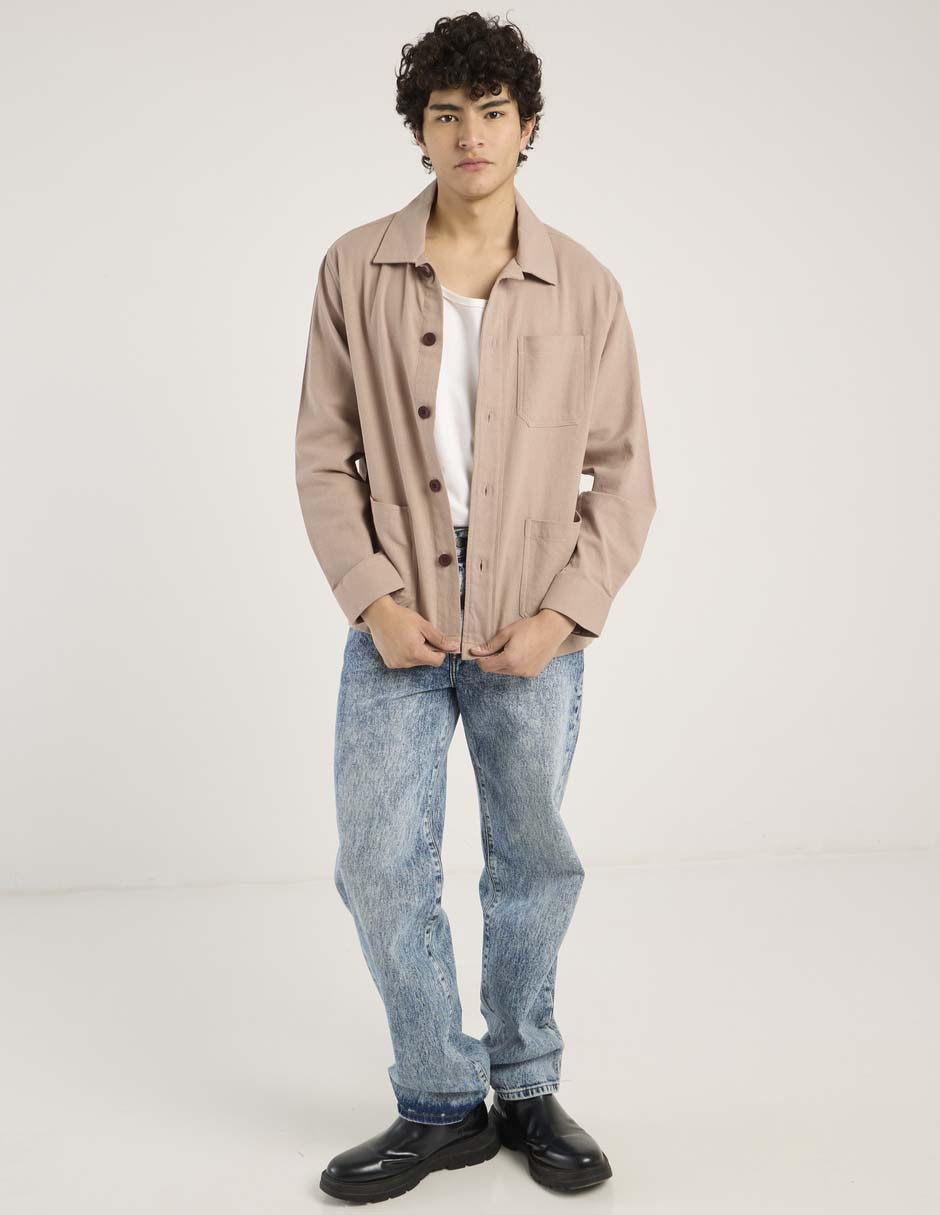 Jeans straight Aéropostale lavado acid wash para hombre