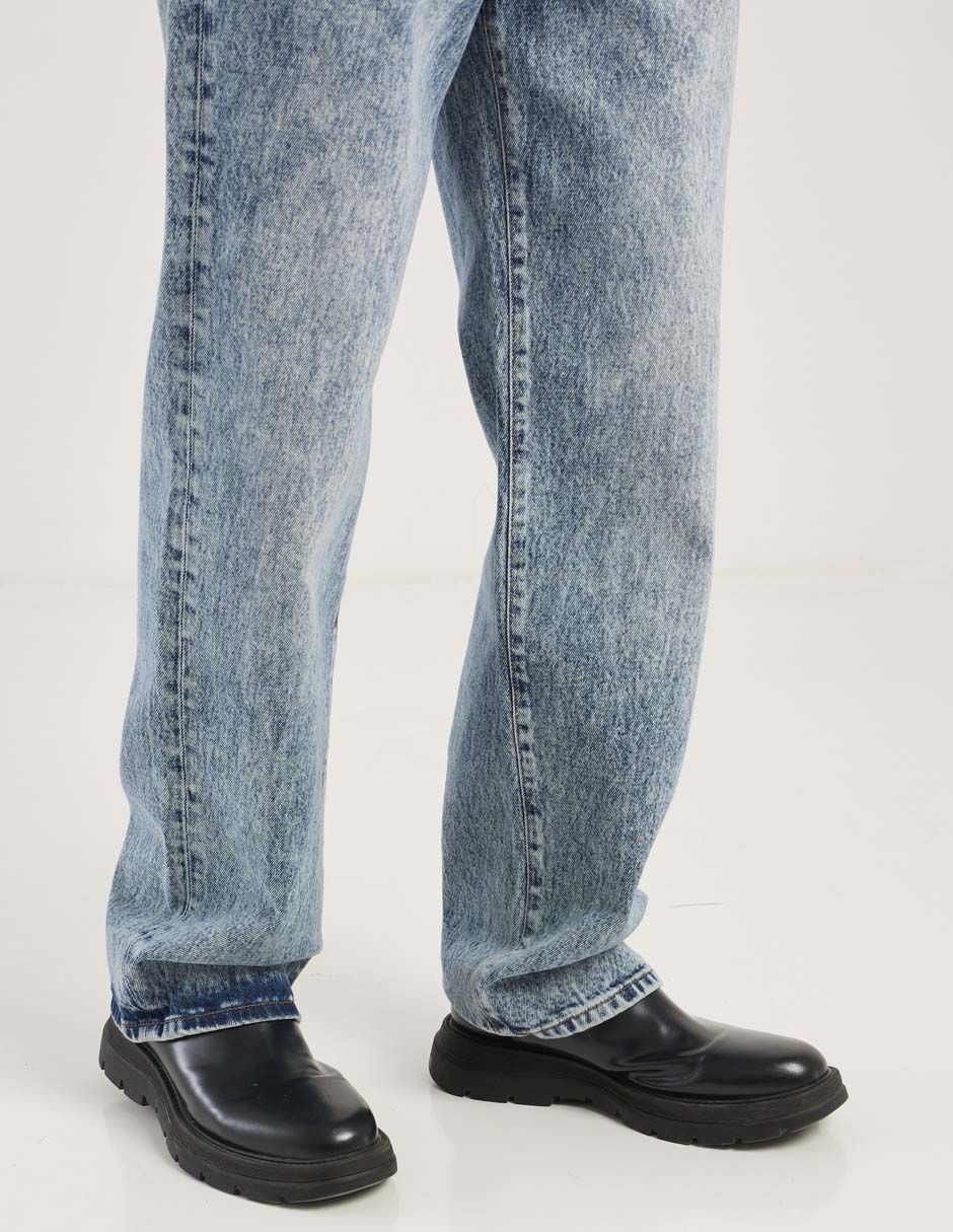 Jeans straight Aéropostale lavado acid wash para hombre