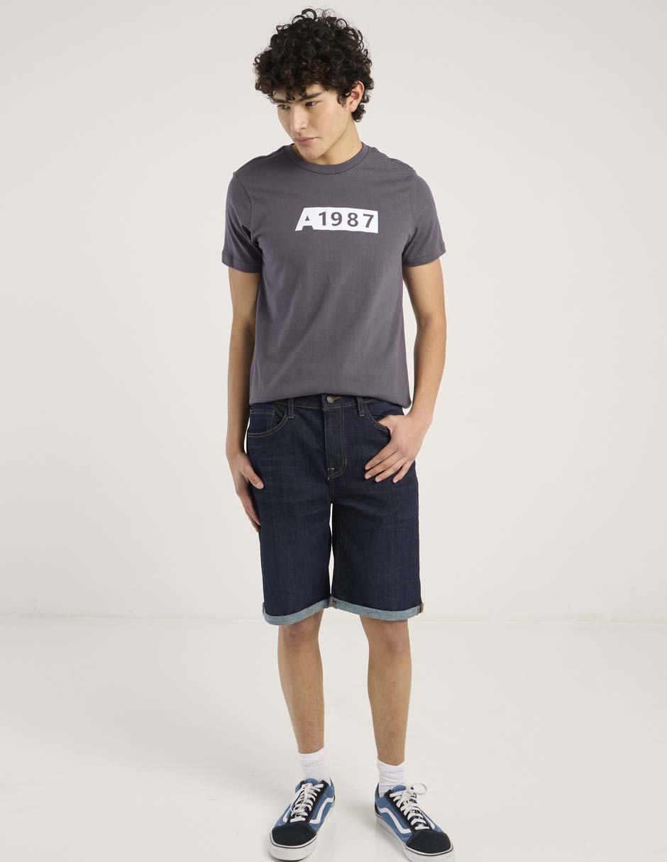 Short Aéropostale de mezclilla para hombre