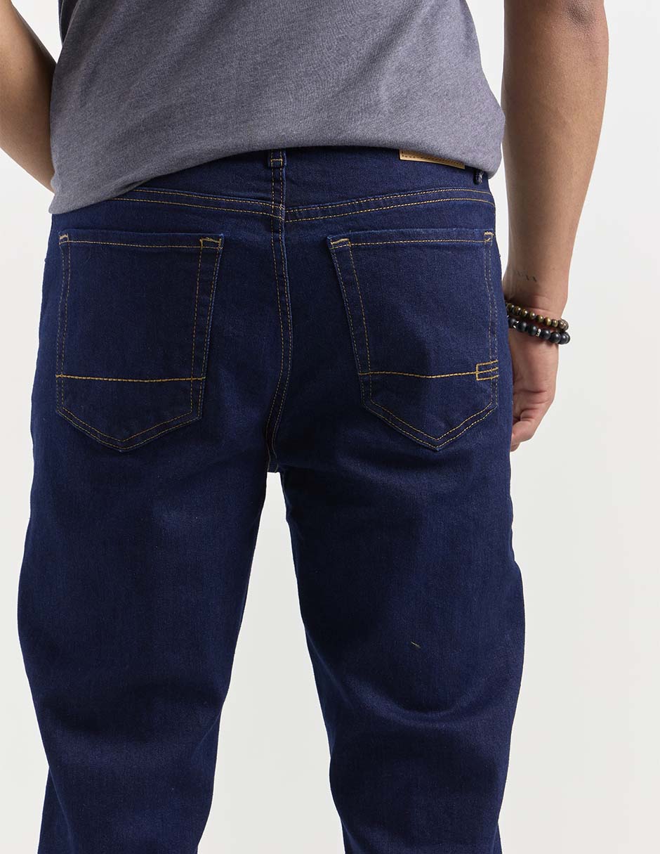 Jeans slim Aéropostale lavado obscuro para hombre