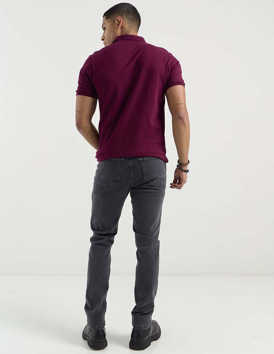 Jeans slim Aéropostale lavado stone wash para hombre