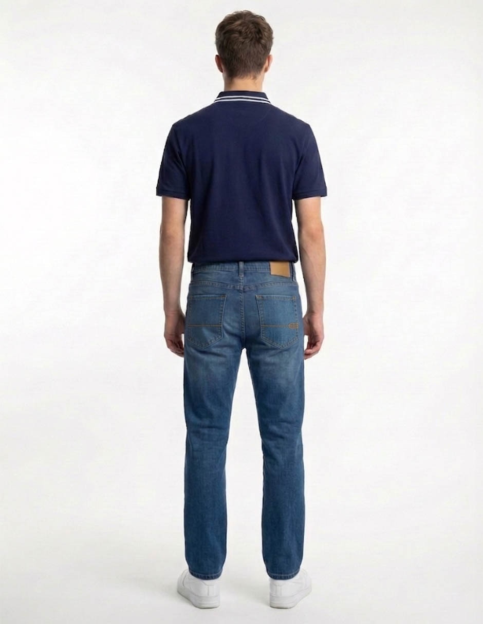 Jeans straight Aéropostale deslavado para hombre