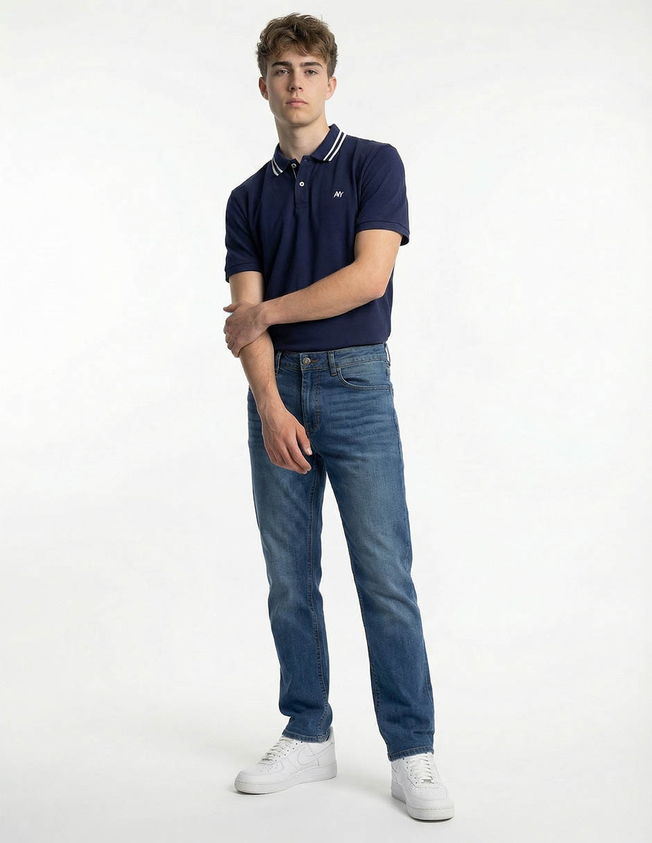 Jeans straight Aéropostale deslavado para hombre