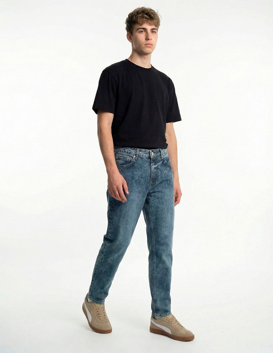 Jeans slim Aéropostale lavado bleach para hombre