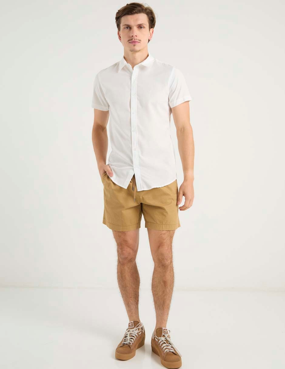 Camisa casual Aéropostale de algodón manga corta para hombre