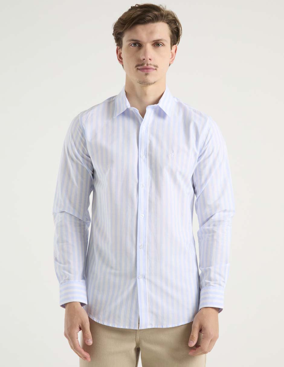 Camisa casual Aéropostale de algodón manga larga para hombre