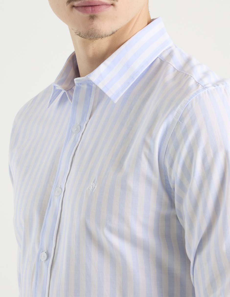 Camisa casual Aéropostale de algodón manga larga para hombre