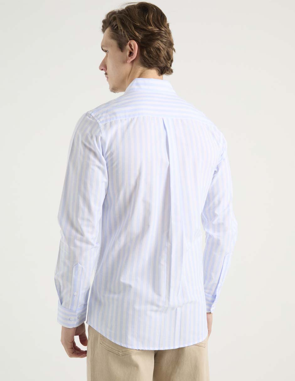 Camisa casual Aéropostale de algodón manga larga para hombre