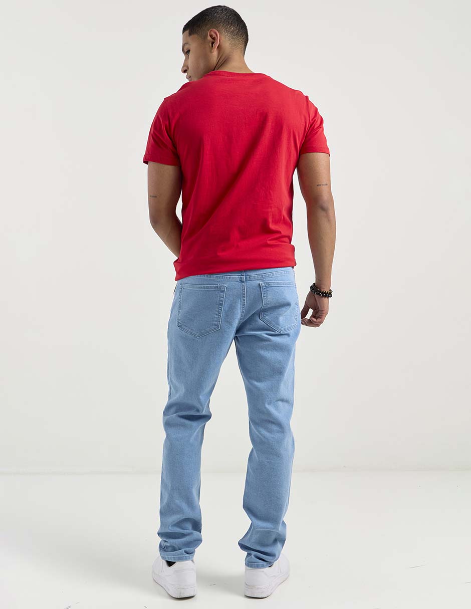 Jeans straight Aéropostale lavado claro para hombre