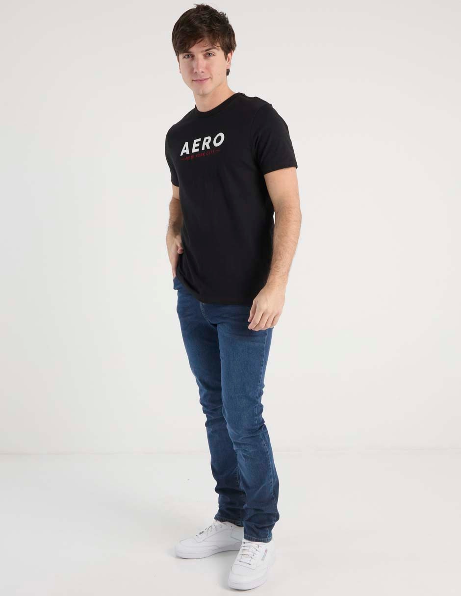 Jeans skinny Aéropostale lavado whisker para hombre