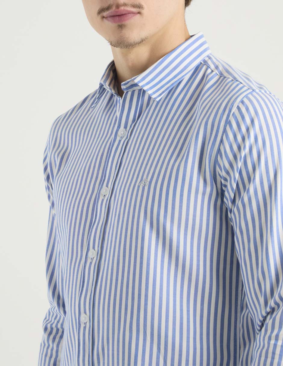 Camisa casual Aéropostale de algodón manga larga para hombre