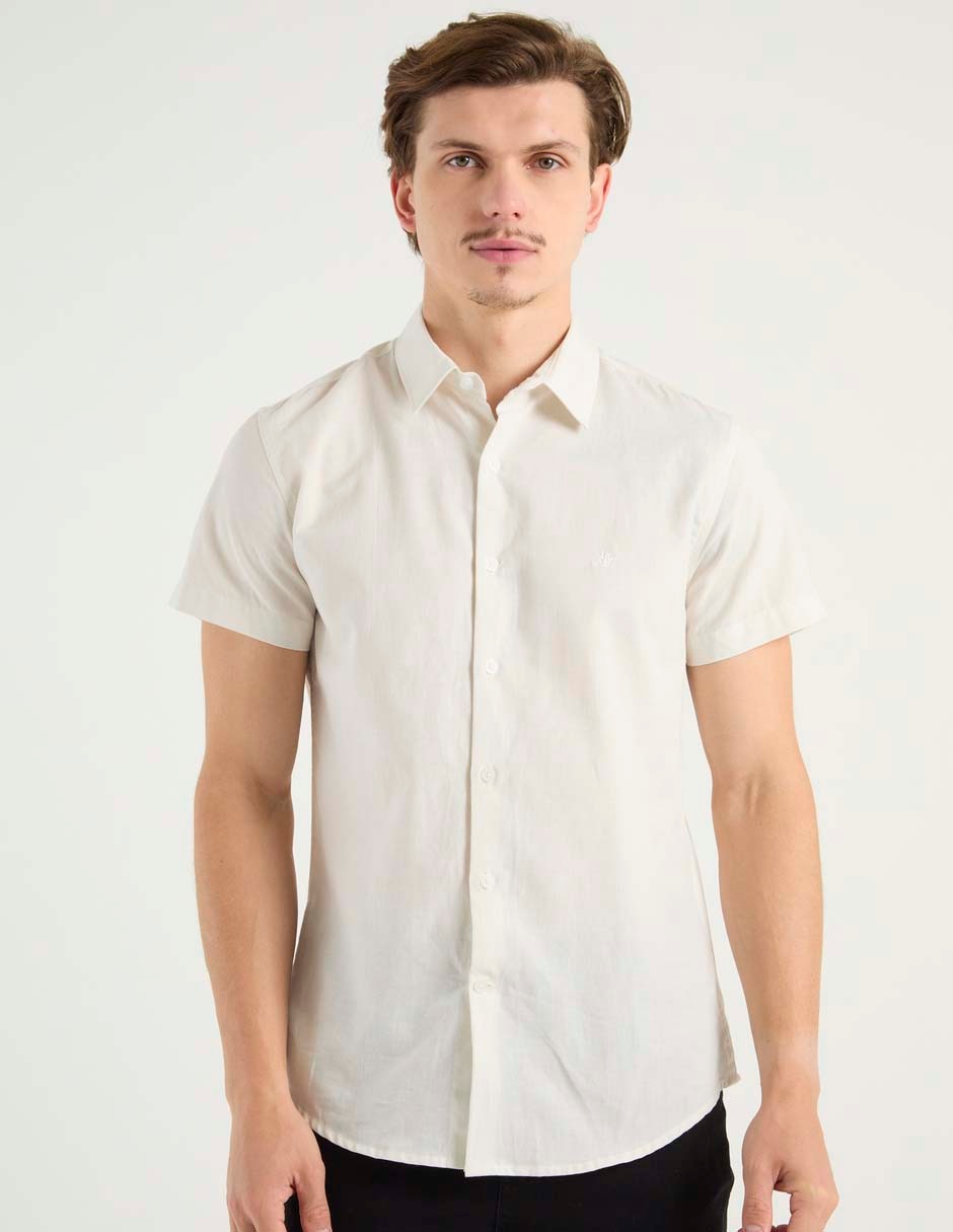 Camisa casual Aéropostale de algodón manga corta para hombre