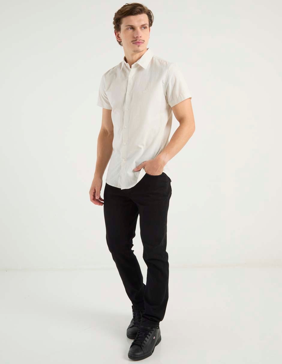 Camisa casual Aéropostale de algodón manga corta para hombre