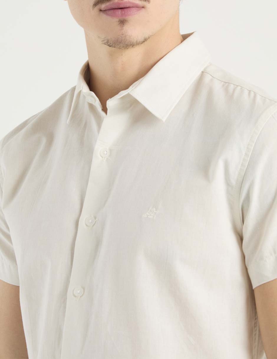 Camisa casual Aéropostale de algodón manga corta para hombre