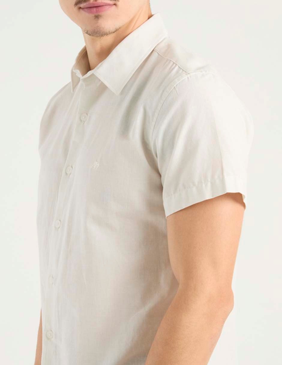 Camisa casual Aéropostale de algodón manga corta para hombre
