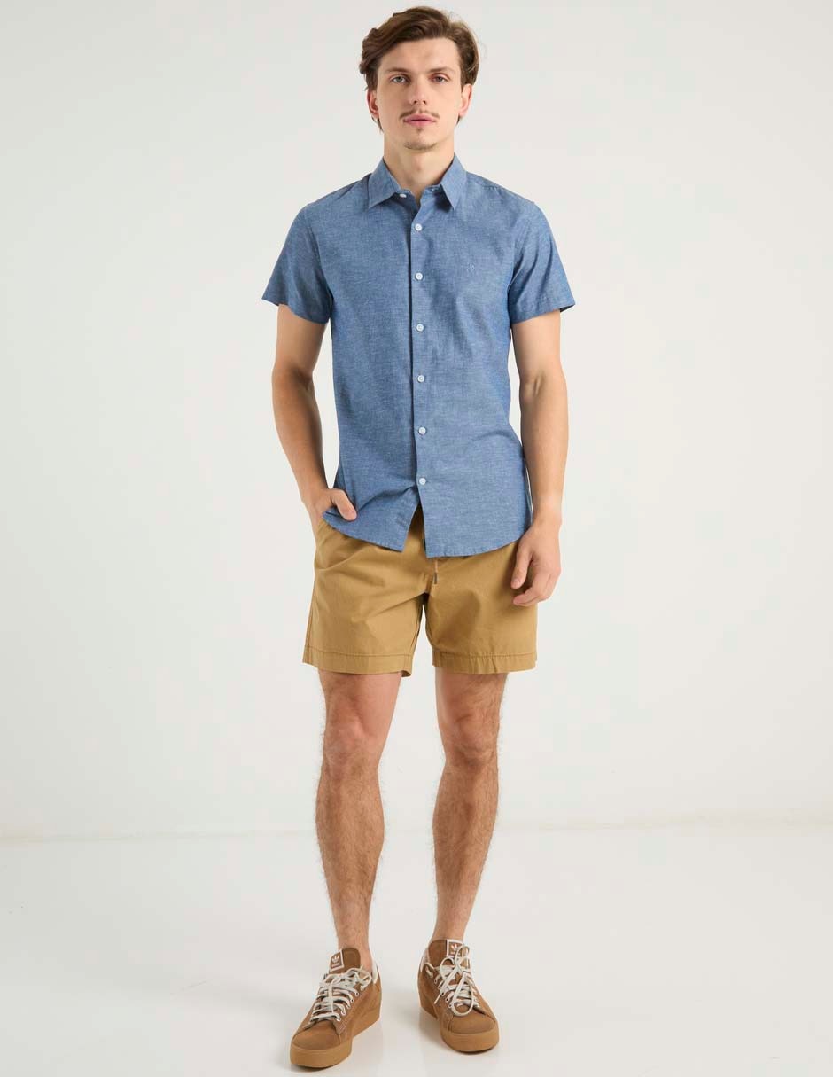 Camisa casual Aéropostale de algodón manga corta para hombre