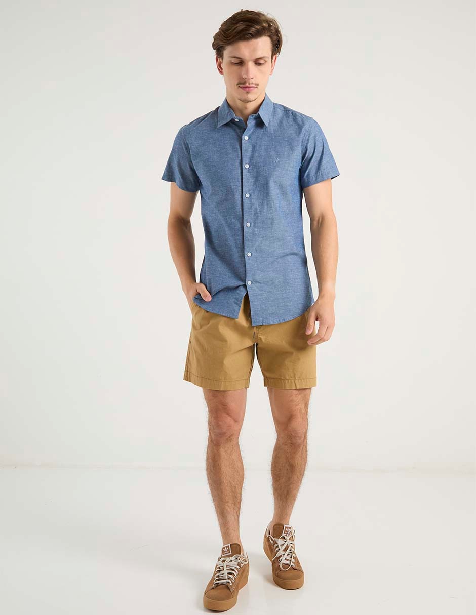 Camisa casual Aéropostale de algodón manga corta para hombre