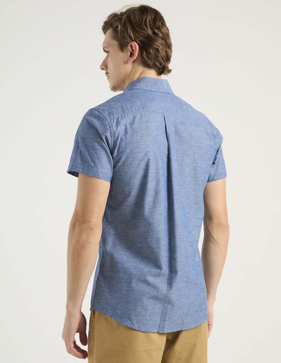 Camisa casual Aéropostale de algodón manga corta para hombre