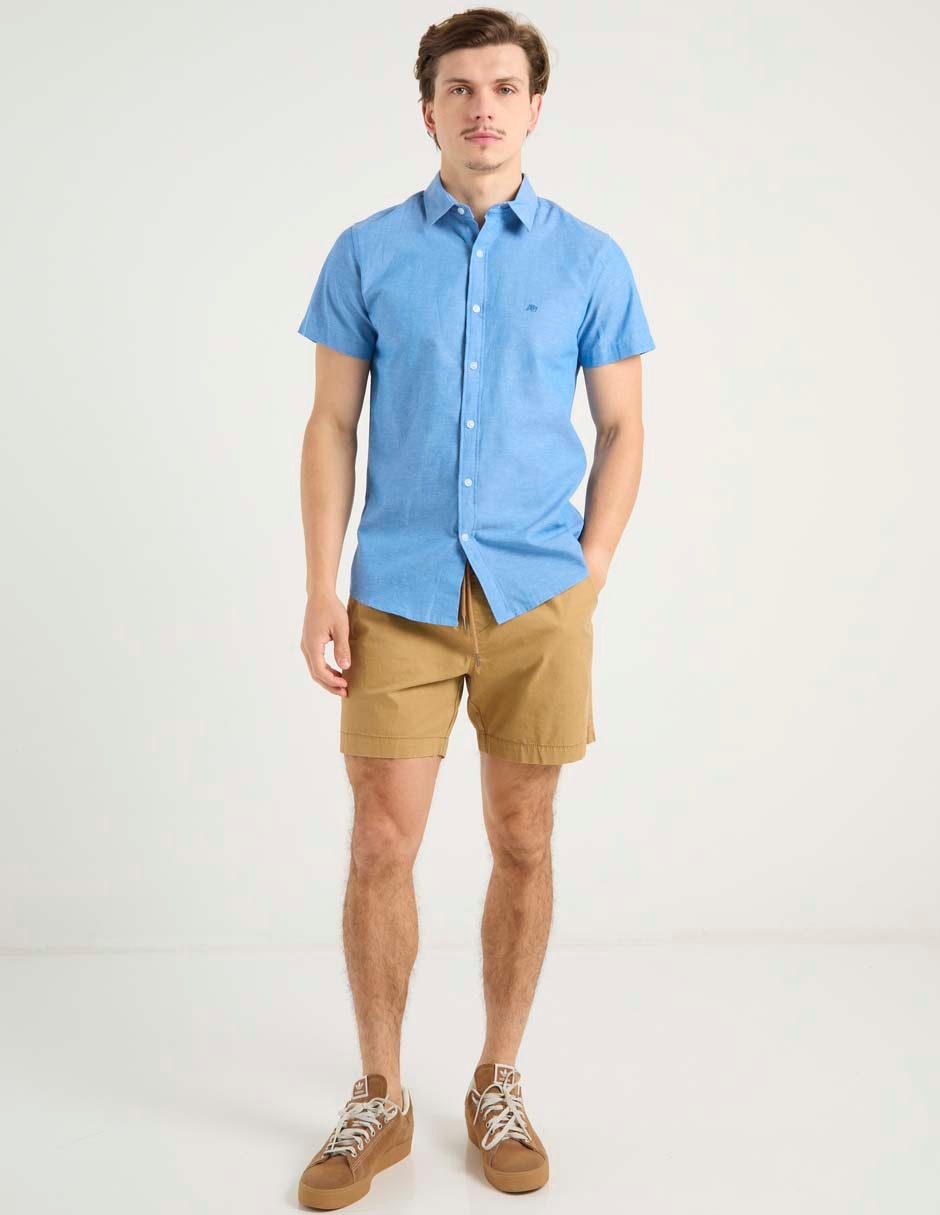Camisa casual Aéropostale de algodón manga corta para hombre