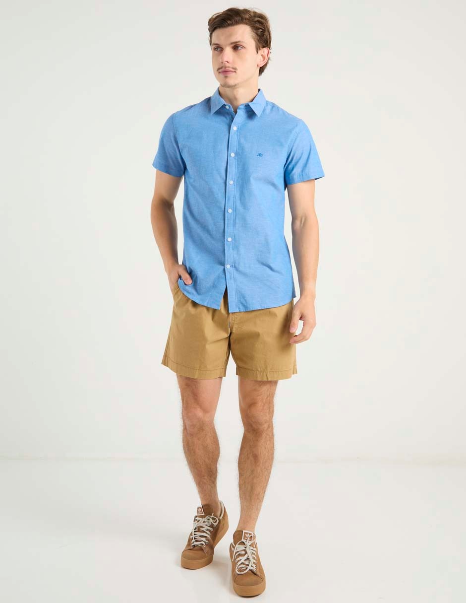 Camisa casual Aéropostale de algodón manga corta para hombre