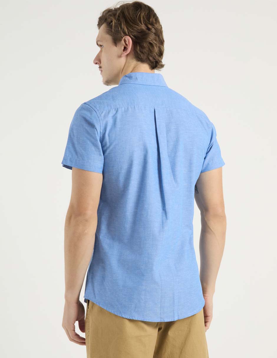 Camisa casual Aéropostale de algodón manga corta para hombre