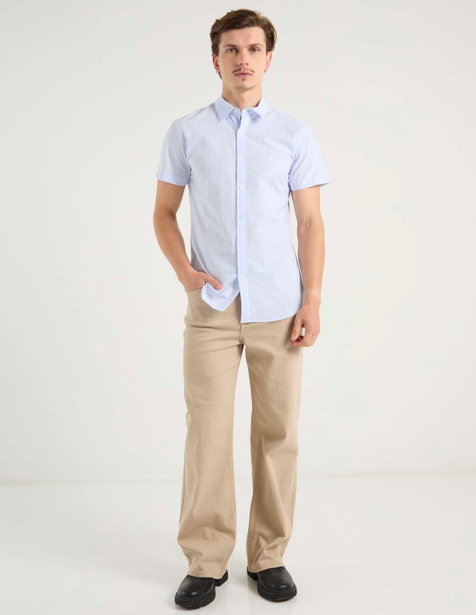 Camisa casual Aéropostale de algodón manga corta para hombre