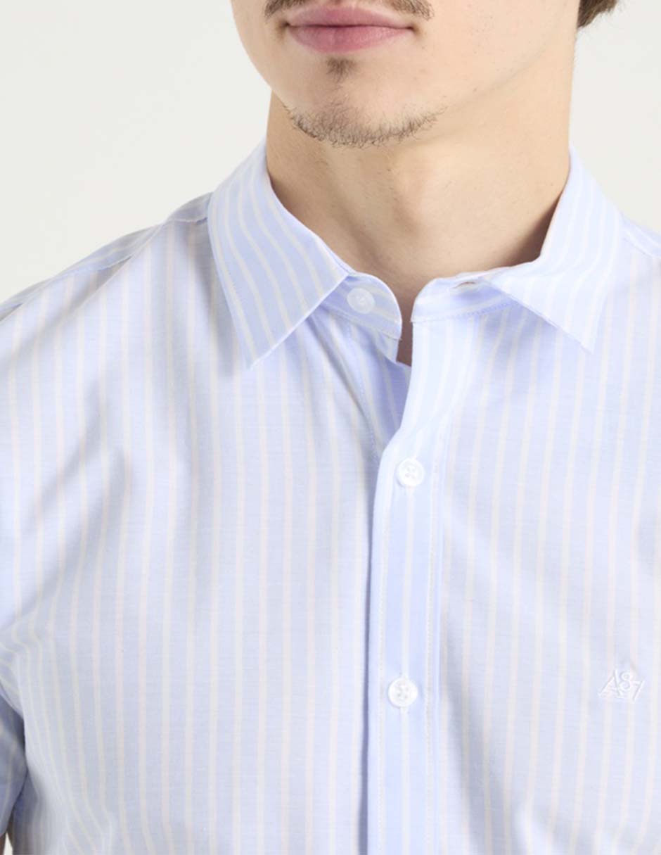 Camisa casual Aéropostale de algodón manga corta para hombre