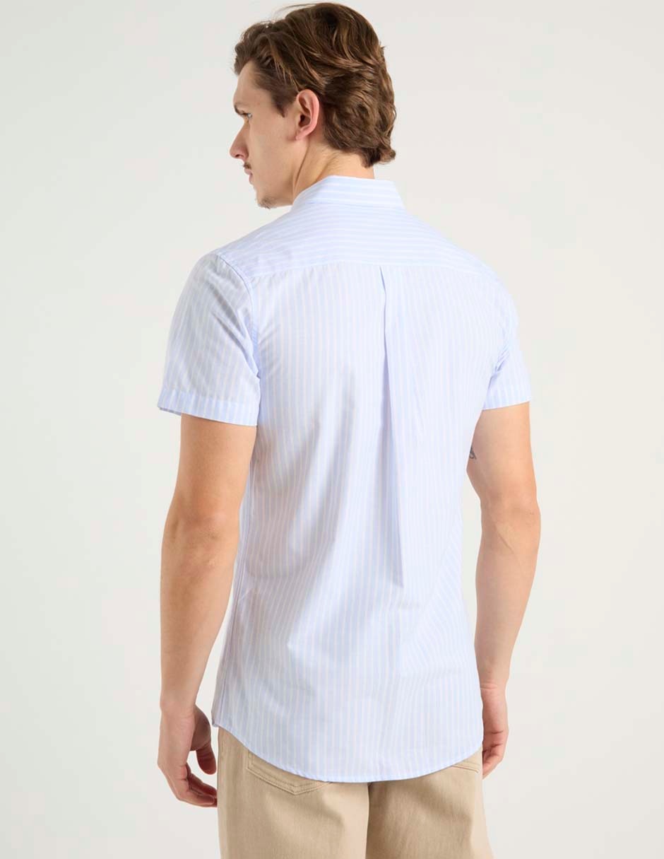 Camisa casual Aéropostale de algodón manga corta para hombre