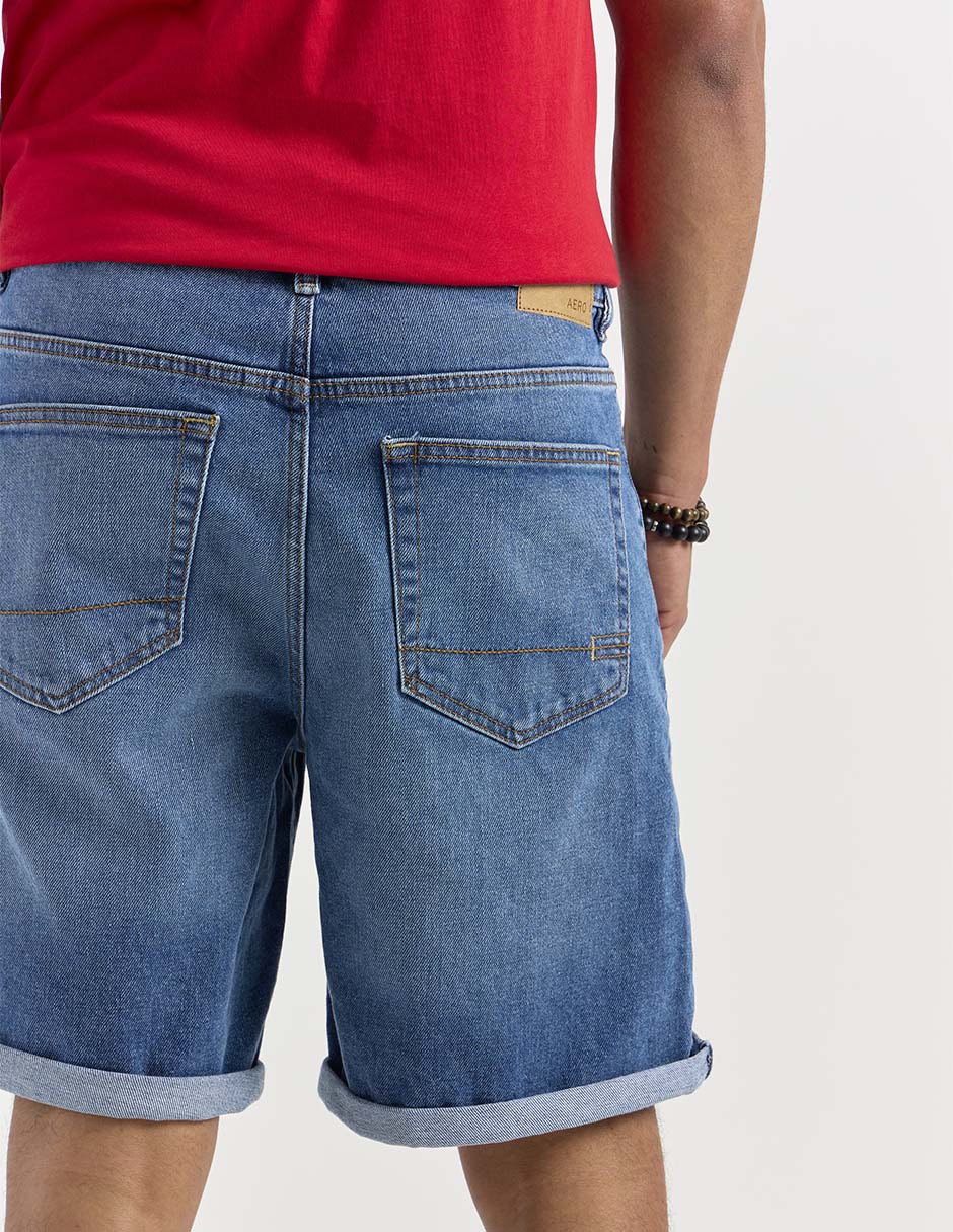 Bermuda Aéropostale de mezclilla para hombre