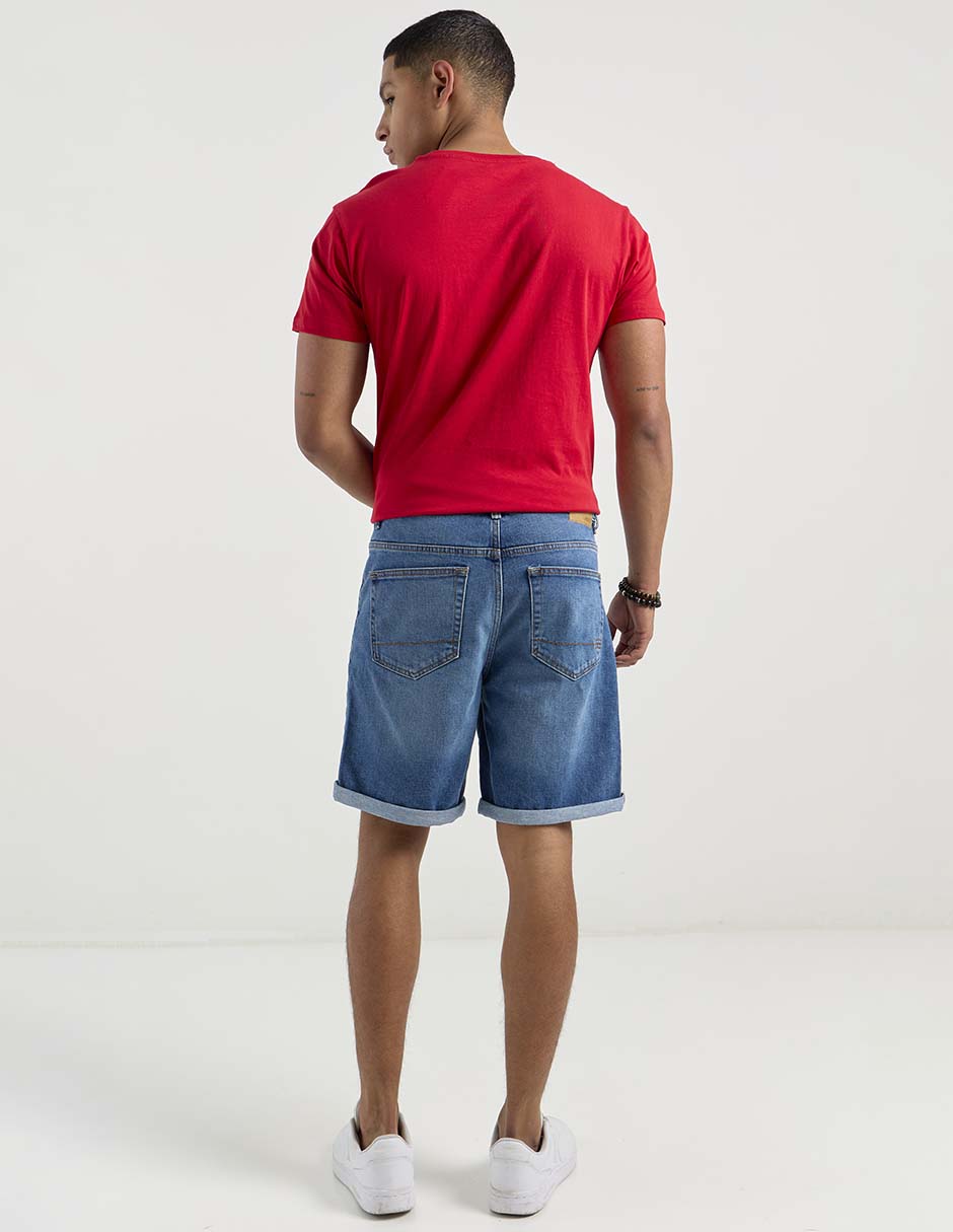 Bermuda Aéropostale de mezclilla para hombre