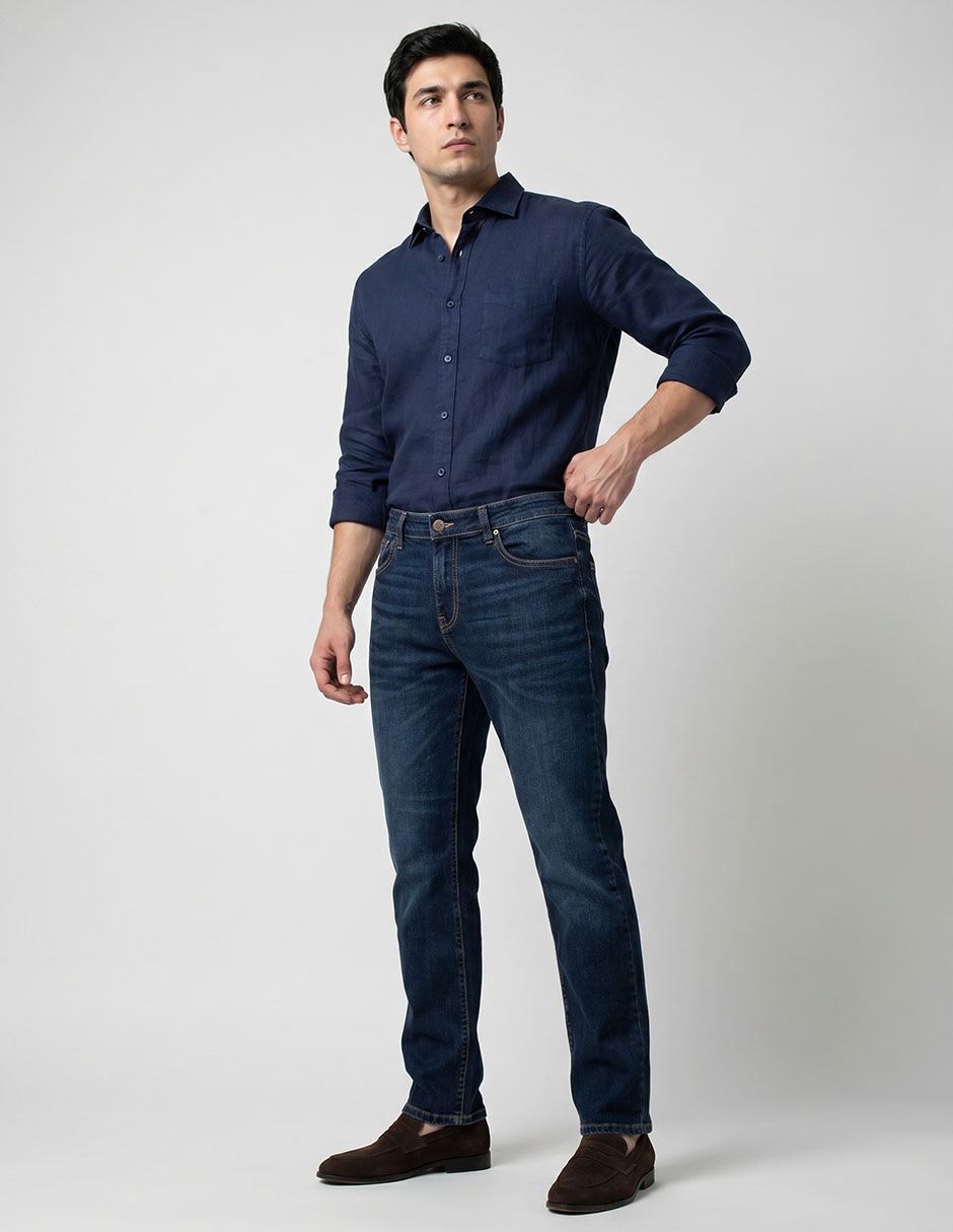 Jeans slim Aero deslavado para hombre