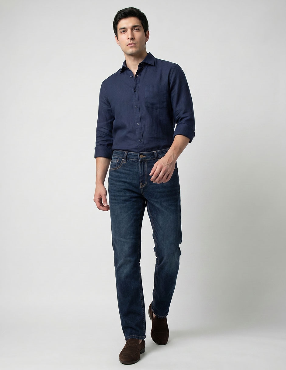 Jeans slim Aero deslavado para hombre