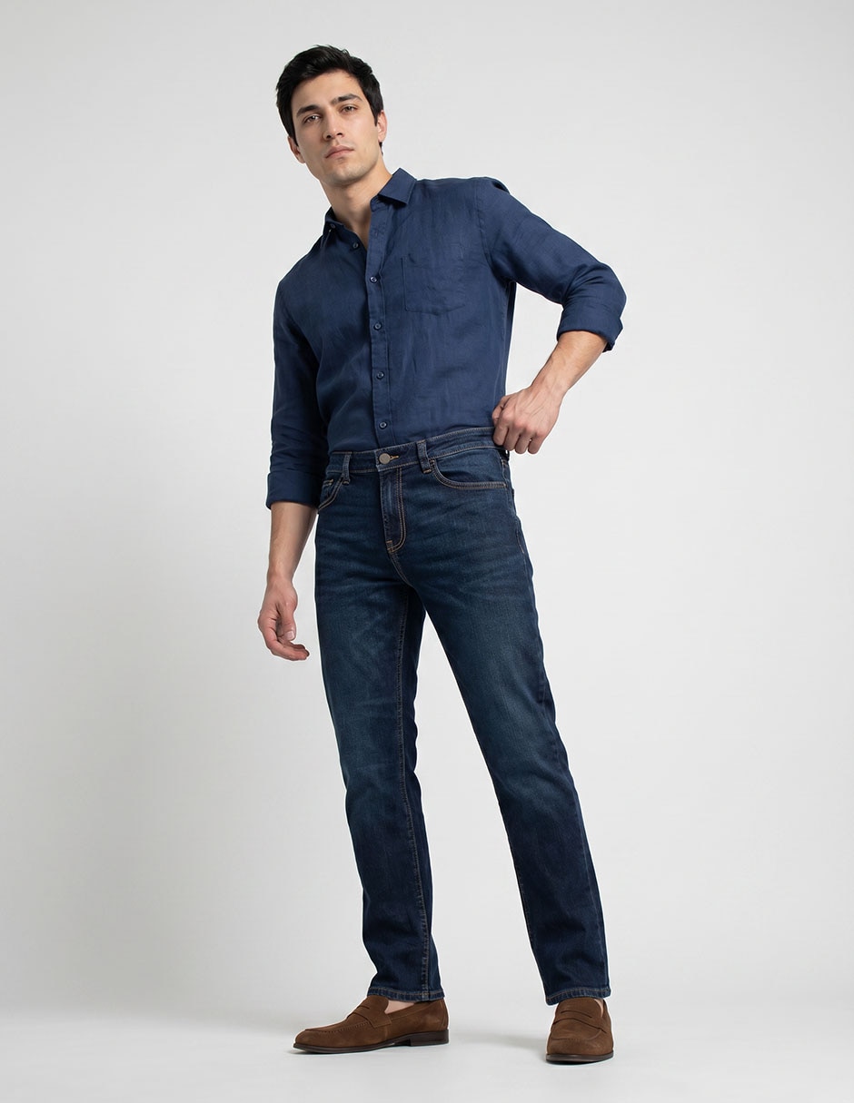Jeans slim Aero deslavado para hombre