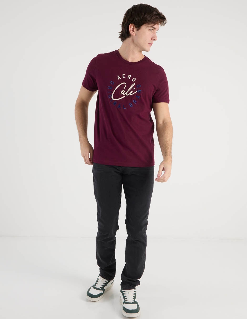 Jeans slim Aéropostale lavado obscuro para hombre