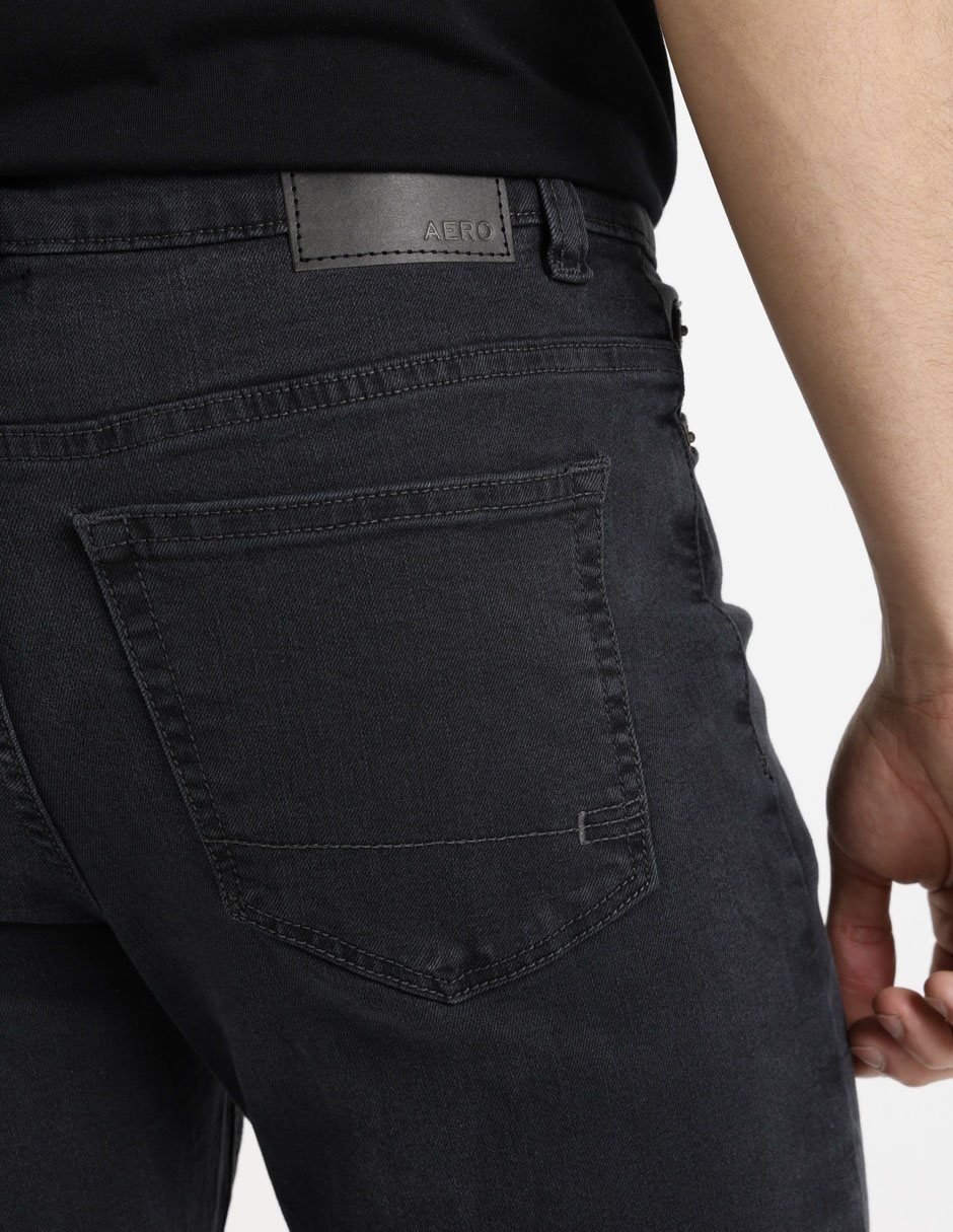 Jeans straight Aéropostale lavado obscuro para hombre